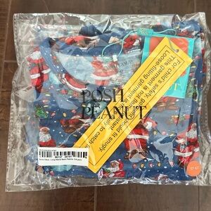 Posh Peanut Santa Long Sleeve Basic Pajamas, 5/6y